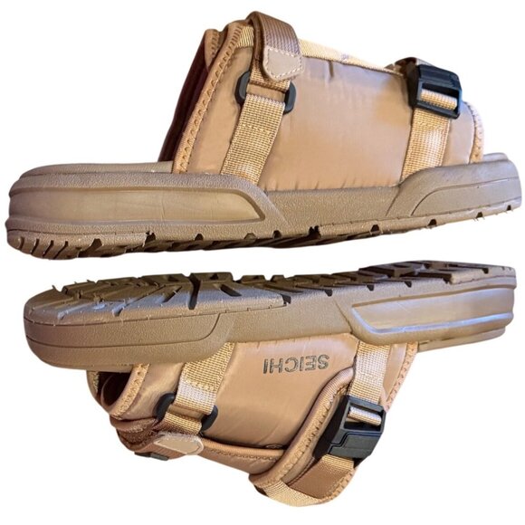 SEICHI Mens Tan Slide Sandals Size 9 New In Box main image 11
